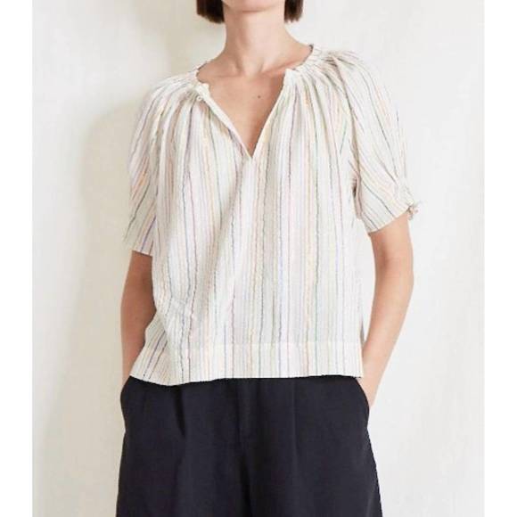 NEW APIECE APART kasin top in lurex stripes - Picture 1 of 1